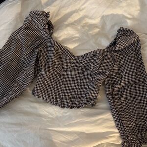 ASTR Puff Sleeve Corset Top